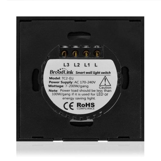 Interruptor Táctil WiFi de 3 Pulsadores Dam Electronics, Control Remoto RF 433MHz, Panel Monocristalino