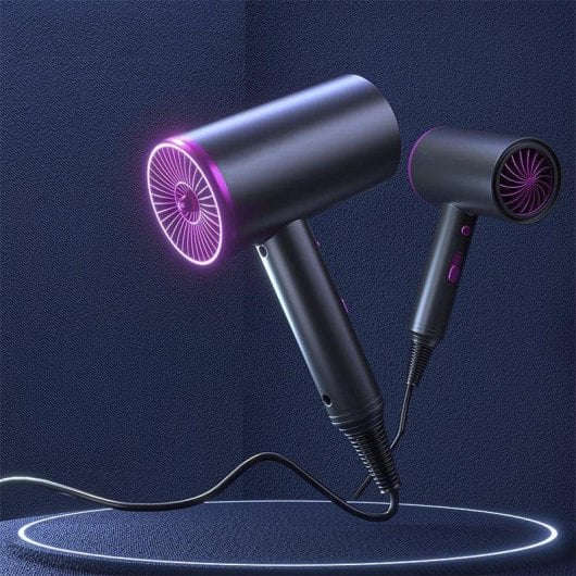 Dam Electronics Haartrockner mit Negativ-Ionen, 1000W, 3 Temperaturstufen, 2 Geschwindigkeiten