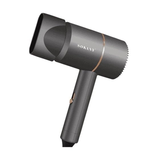 Dam Electronics Professioneller Haartrockner 1200W, 2 Geschwindigkeiten, 2 Temperaturstufen, Ionentechnologie, mit Konzentrator