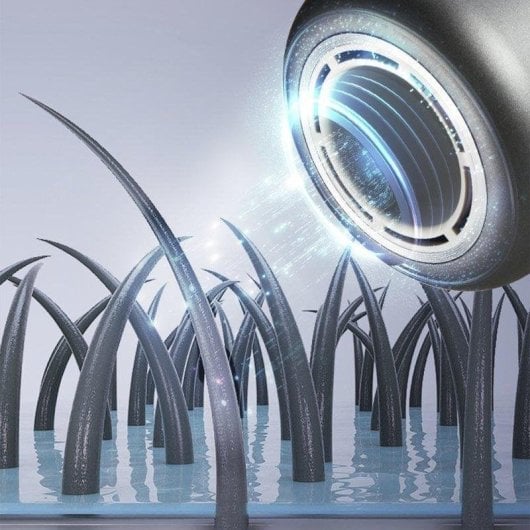 Haartrockner Dam Electronics Ionisator Professionell 1500W 3 Stufen LED-Display Schwarz