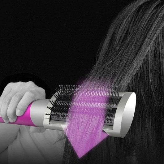 Dam Electronics Professionelle 6-in-1 Heißluftbürste mit Airflow-Technologie und 6 Wechselaufsätzen