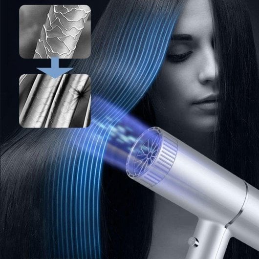 Dam Electronics Haartrockner 1000W, Ionentechnologie, 3 Temperatur- und 2 Geschwindigkeitsstufen