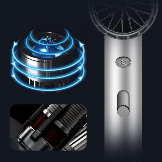 Secador de Cabelo Iónico Dam Electronics T-Shape 1000W 3 Temperaturas 2 Velocidades