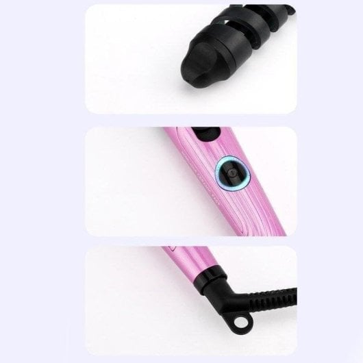 Boucleur à Cheveux Dam Electronics Céramique 190°C Chauffe Rapide Voyage Compact