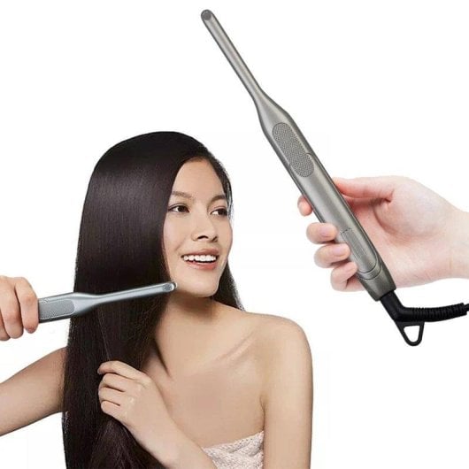 Rizador De Pelo Con Piastra Ceramica 3D Dam Electronics, 150-235°C, Schermo LED, Autospegnimento