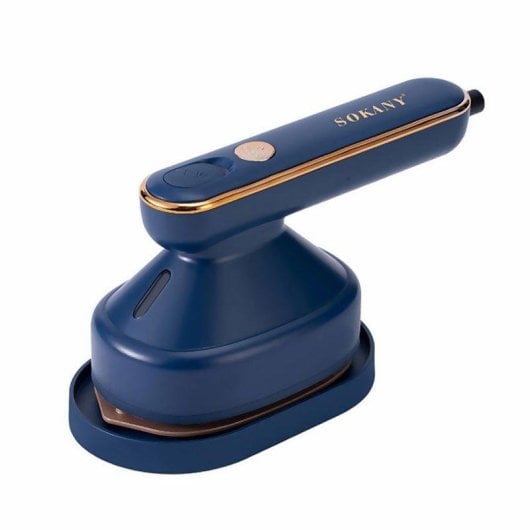 Mini Plancha Eléctrica Portátil Dam Electronics 1200W con Vapor y Depósito de 120ml