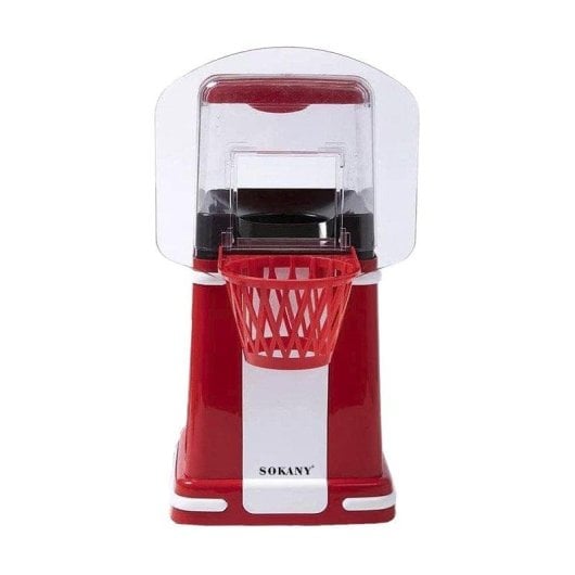Dam Electronics Retro Popcornmaschine mit Basketballkorb 1200W Heißluft