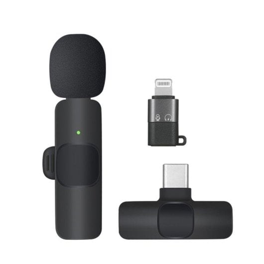 Microphone Dam Electronics K9 sans fil 2.4G omnidirectionnel pour iPhone/Android/PC