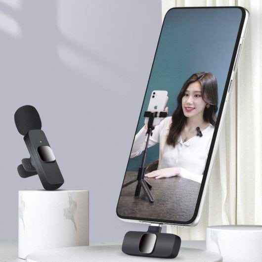Microphone Dam Electronics K9 sans fil 2.4G omnidirectionnel pour iPhone/Android/PC