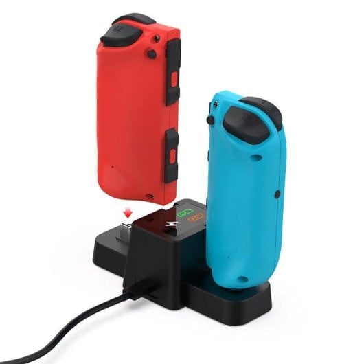 Controller Bluetooth Dam Electronics TNS-1191 Tipo Joy-con Compatibile con Nintendo Switch con Base di Ricarica