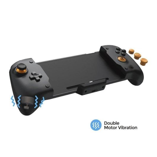 Mando Grip compatible Nintendo Switch TNS-0160B1 avec vibrations, gyroscope, ergonomie améliorée et étui semi-rigide