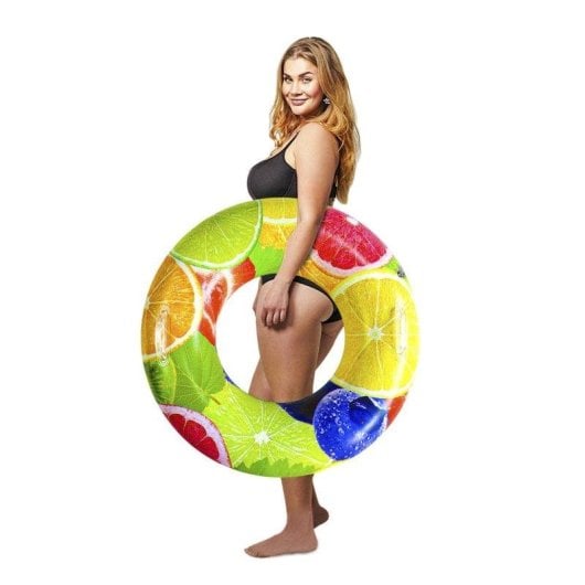 Dam Electronics Jeu de flotteurs ronds 3 tailles 60, 80 et 100cm PVC non toxique