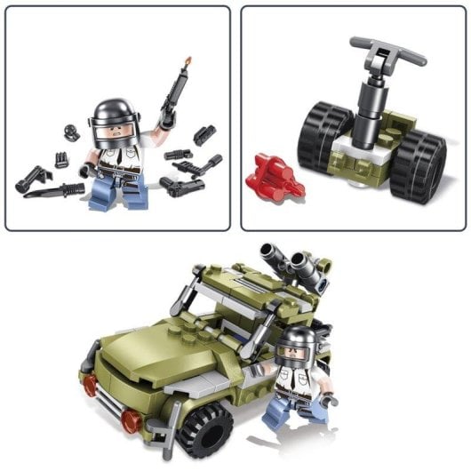 Dam Electronics 10-in-1 Militär-Geländewagen Bausatz 215 Teile