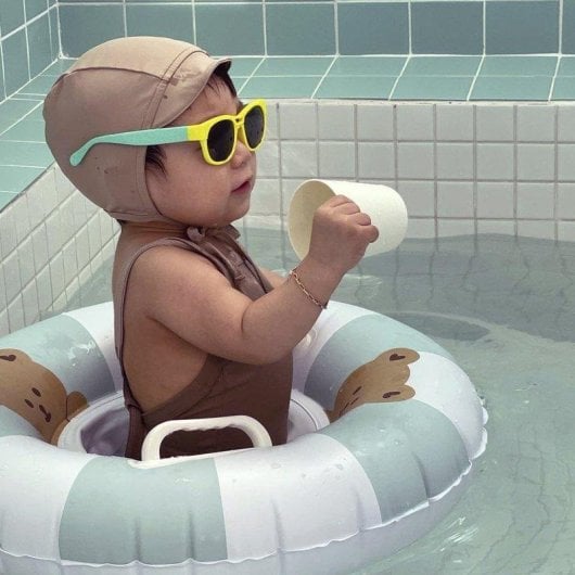 Dam Electronics Aufblasbarer Kinder-Schwimmring mit Griffen, 60 cm