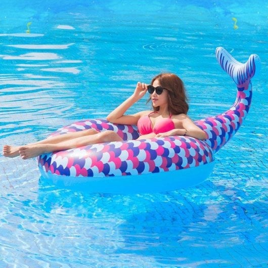 Flotador de Piscina Cola de Sirena Dam Electronics 170x120cm PVC