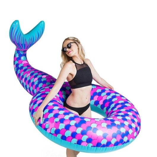 Flotador de Piscina Cola de Sirena Dam Electronics 170x120cm PVC