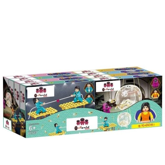 Expositor 8 Uds. Squid Jeu de Blocs de Construction 84 à 88 Pièces Compatibles 4 Modèles Dam Electronics