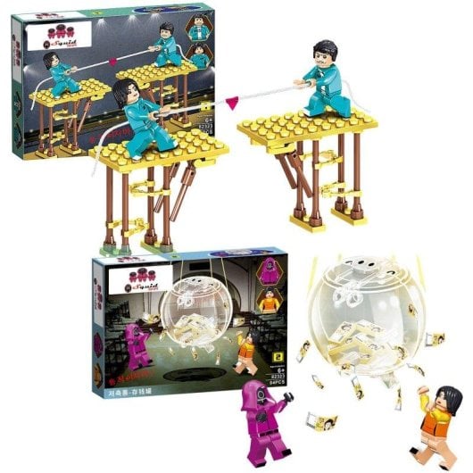 Expositor 8 Uds. Squid Jeu de Blocs de Construction 84 à 88 Pièces Compatibles 4 Modèles Dam Electronics