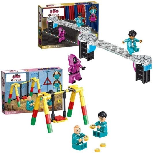 Expositor 8 Uds. Squid Jeu de Blocs de Construction 84 à 88 Pièces Compatibles 4 Modèles Dam Electronics