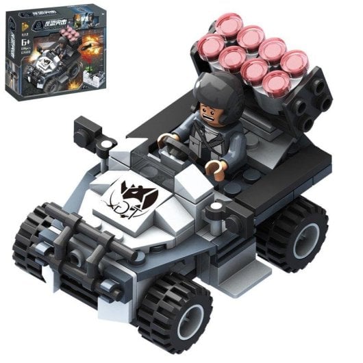 Mini Carro D'Artillerie Militaire Dam Electronics 122 pièces, Compatible, Thermoplastique