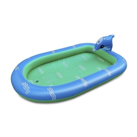 Dam Electronics Kinder Splash Pad mit Delfin und seitlichen Wasserstrahlen 170x110cm