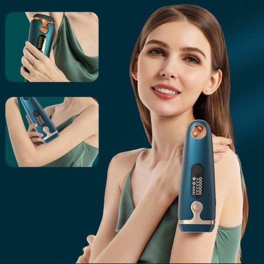 Epilatore Luce Pulsata Dam Electronics T58 Senza Fili 5 Livelli 2 Testine