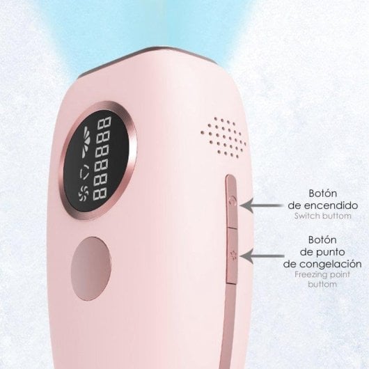 Depiladora por Punto de Congelación Dam Electronics T27S IPL 5 Niveles 990000 Flashes Pantalla LED