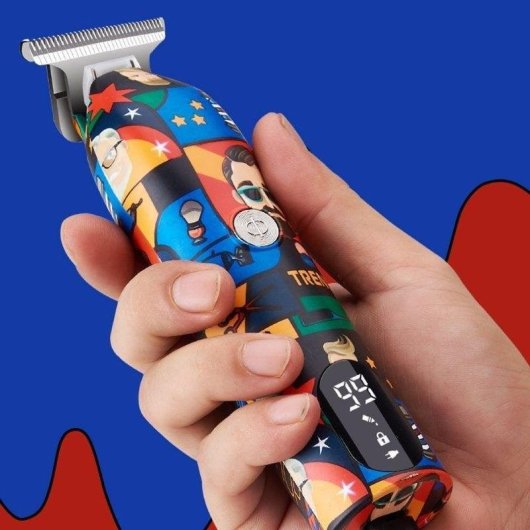 Tagliacapelli Dam Electronics LK-1923 senza Fili 99min 5 Lunghezze 5 Pettini LED