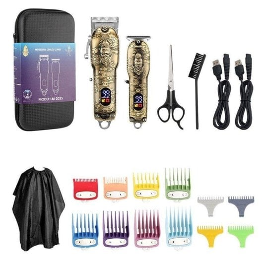 Tondeuse Professionnelle Dam Electronics LM-2025 Sans Fil 180min 8 Sabots LED