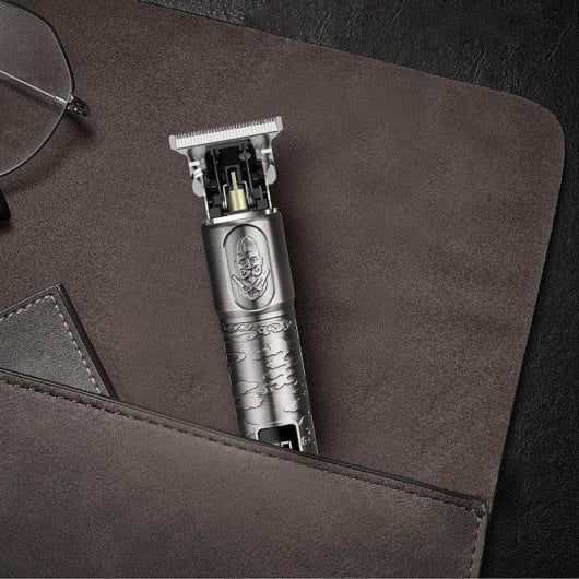 Dam Electronics JM-711 Tondeuse et Trimmer Barbe Cheveux Métal Vintage LED