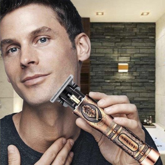 Profi Haarschneider Dam Electronics Retro Kabellos 80min 3 Aufsätze Präzisionsklinge