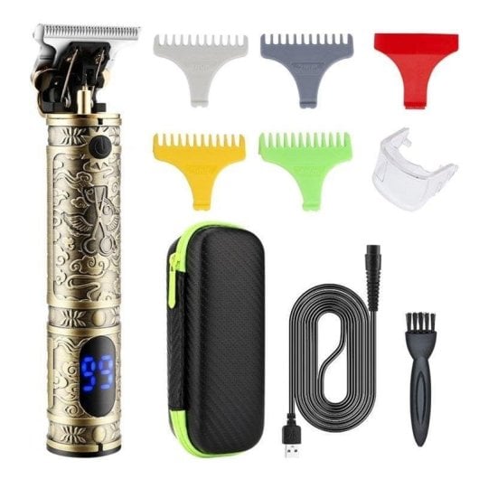 Tondeuse Professionnelle Dam Electronics LM-800 Sans Fil 180min 4 Sabots 1-4mm Écran LED