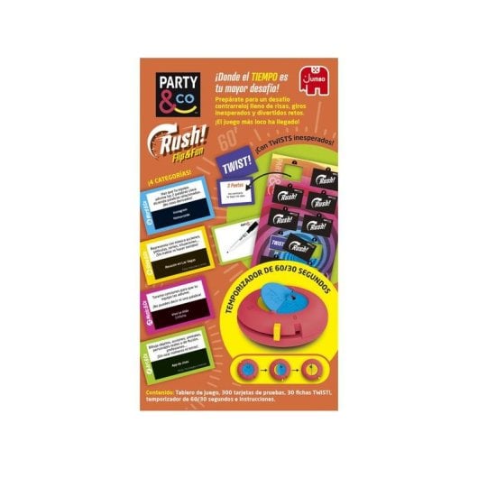 Diset Party & Co. Rush Gioco da Tavolo Party 4-20 Giocatori 14+, Multicolore