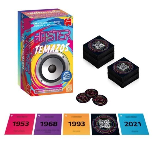 Diset Hitster Temazos Jeu de Cartes Musical 2-10 Joueurs