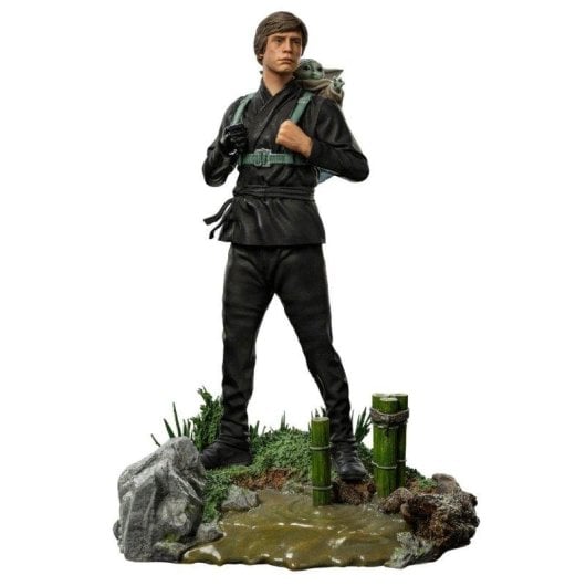 Figura Iron Studios Luke Skywalker And Grogu Training Star Wars 1/10