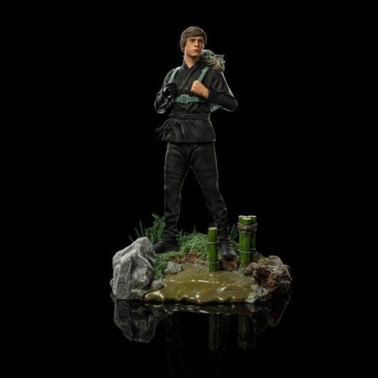Figura Iron Studios Luke Skywalker And Grogu Training Star Wars 1/10