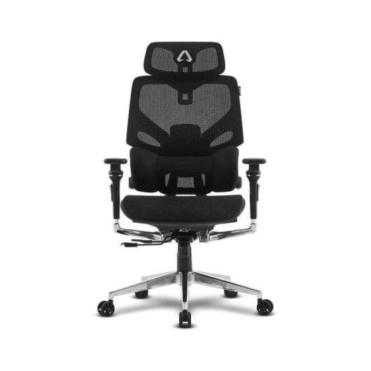 Offy Alpha Gamer Astrid Cadeira de Escritório Ergonómica Malha Preta