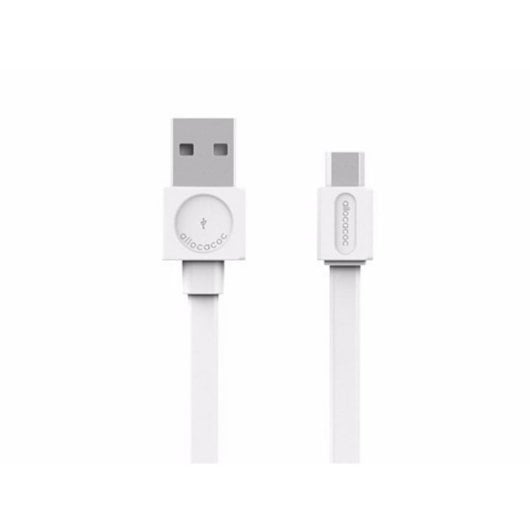 Cavo USB Allocacoc 10452WT/USBMBC Micro-USB A/B Maschio 1,5 m Bianco Piatto