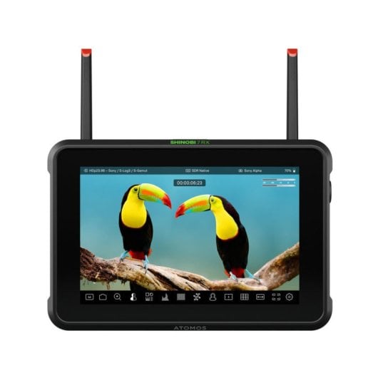 Monitor Atomos Shinobi 7 RX 7" HDR 2200 nits Wi-Fi 5G Touch Control