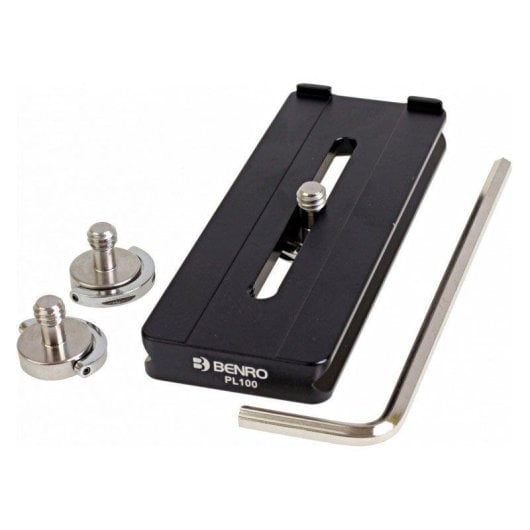 Plaque de déverrouillage Benro PL100 Aluminium Noir 100 mm x 38 mm