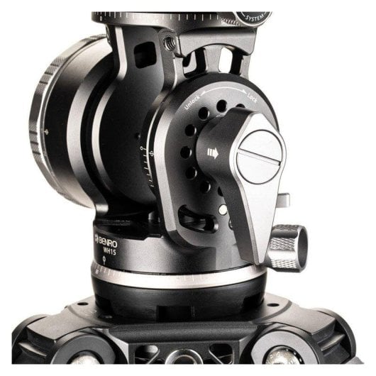 Rotule Benro WH15 pour objectifs longs contrôle friction 15 kg Arca-Swiss