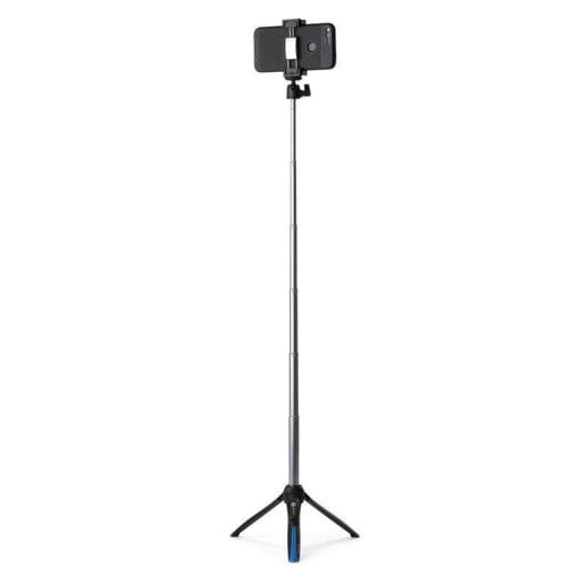 Perche à selfie Benro BK15 aluminium 91cm noir bleu bouton Bluetooth