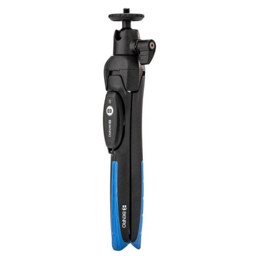 Perche à selfie Benro BK15 aluminium 91cm noir bleu bouton Bluetooth