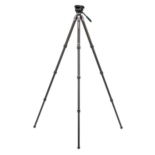 Trépied Benro TTOR34CLVS4PRO Carbone avec Tête Vidéo S4Pro 4 kg 163,5 cm