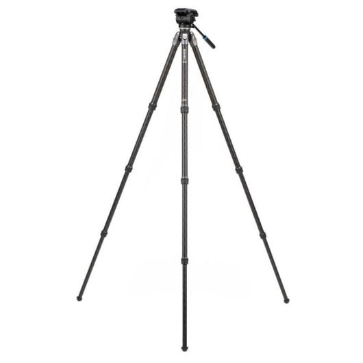 Trépied Benro TTOR34CLVS4PRO Carbone avec Tête Vidéo S4Pro 4 kg 163,5 cm