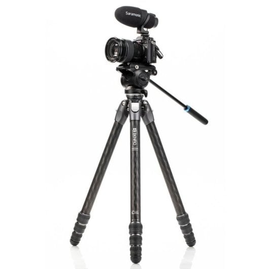 Trépied Benro TTOR34CLVS4PRO Carbone avec Tête Vidéo S4Pro 4 kg 163,5 cm
