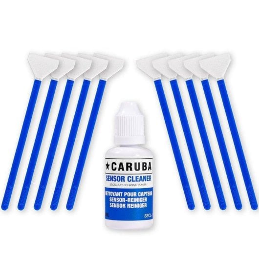 Kit limpieza de sensor Caruba Batonnet Plein Format 10 swabs 24mm líquido 30ml