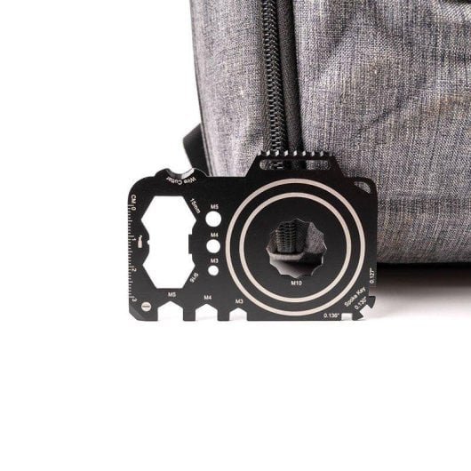 Herramienta multifunción Caruba D232311 Tarjeta compacta para fotografía y aventura