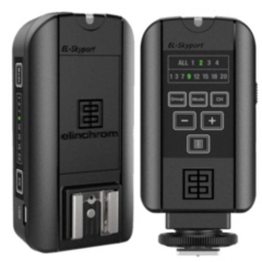 Emissor flash Elinchrom Skyport Plus 16 canais alcance 200 m controlo grupos