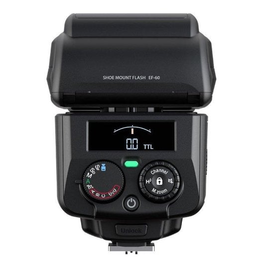 Flash Fujifilm EF-60 TTL Compact Puissance NG60 Sync Haute Vitesse Radio